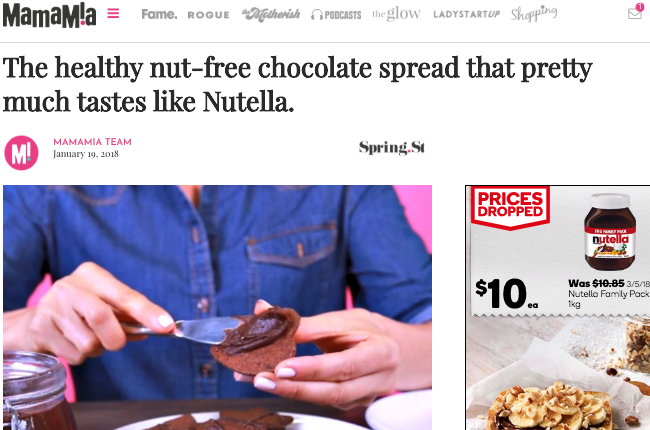 The healthy nut-free chocolate spread that pretty much tastes like Nutella.